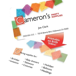 Two-Side Rounded Corners Printable Clean Edge™ Business Cards, Inkjet, Matte White, 2" x 3 1/2", 160/Pk Business Cards