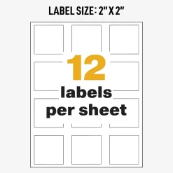 Avery UltraDuty Waterproof Laser GHS Chemical Labels 2