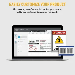 Avery UltraDuty Waterproof Laser GHS Chemical Labels, 3 1/2" x 5", White, 200 Labels/Box (60503 )* Shipping Labels