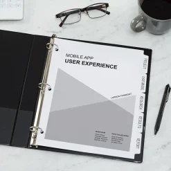 Avery Write & Erase Paper Dividers, 5 Tabs, White, 36 Sets/Box (11506) Discount