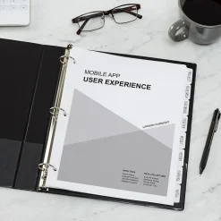 Avery Write & Erase Paper Dividers, 8 Tabs, White, 24 Sets/Box (11507) Best