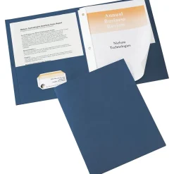 Avery (R) Two-Pocket Folders 47975, Dark Blue, Pack of 25 Discount