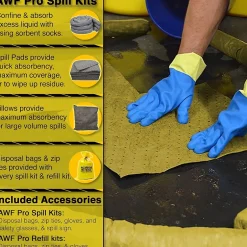 Sorbents & Spill Control<AWF Pro 30 Gal. Hazmat Spill Kit Refill, 44 Pieces (KTSK 10308)