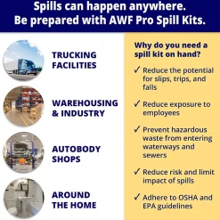 Sorbents & Spill Control<AWF Pro 20 Gal. Universal Spill Kit, 54 Pieces (KTSK 10200-RT)