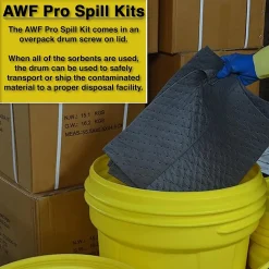 Sorbents & Spill Control<AWF Pro Universal Spill Kit Refill, 68 Pieces (KTSK 10303-RT)