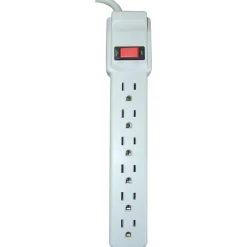 Surge Protectors & Power Strips<Axis ® 2' Indoor Extension Cord, 6-Outlet, White