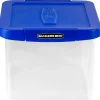 Bankers Box® Bankers Box Heavy Duty Locking File Totes, Letter/Legal Size, Blue/Clear (0086201)