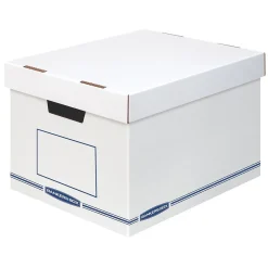 Bankers Box® Bankers Box Organizer Medium-Duty Storage Boxes with Lift-Off Lid,12/Carton (4662401)
