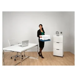 Bankers Box® Bankers Box Presto Heavy-Duty Instant Assembly File Storage Boxes, Lift-Off Lid, Letter/Legal Size, 4/Pack (0063602) New