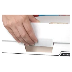 Bankers Box® Bankers Box R-Kive® Heavy-Duty FastFold File Storage Boxes, Lift-Off Lid, Letter/Legal Size, White/Black, 12/Carton (00724) Hot