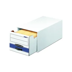 Bankers Box® Bankers Box Stor/Drawer File Storage Drawer, Stackable, Legal Size, White/Blue (00722) Best