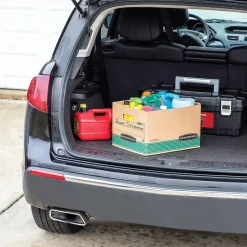 Bankers Box® Bankers Box Stor/File Medium-Duty FastFold File Storage Boxes, Lift-Off Lid, Letter/Legal Size, Brown, 20/Pack (1277008) Clearance