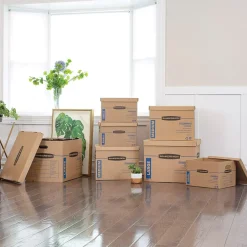 Bankers Box® Bankers Box Stor/File Medium-Duty FastFold File Storage Boxes, Lift-Off Lid, Letter/Legal Size, Brown, 20/Pack (1277008) Clearance