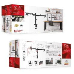 Barkan Adjustable Dual Arms, Up to 32