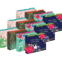 Barker Creek File Folder Set, 1/3-Cut Tab, Letter-Size, Petals & Prickles, 36/Set (4371) Online