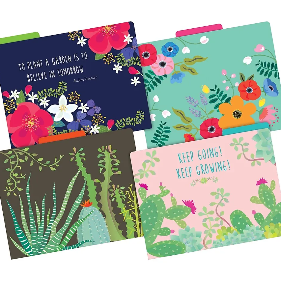 Barker Creek File Folder Set, 1/3-Cut Tab, Letter-Size, Petals & Prickles, 36/Set (4371) Online