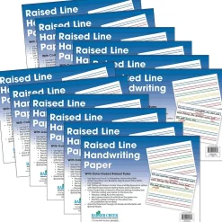 New 8.5" x 11" Raised Line Handwriting Paper, 600 Sheets/Set (5503-12) Classroom Paper