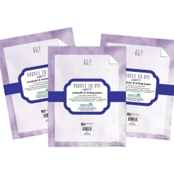 Online 8.5" x 11" Tie-Dye Purple Computer Paper Pack, 150 Sheets/Set (4342) Classroom Paper