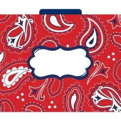 Barker Creek Bandana Letter-Size File Folders, 24/Set (BC3943) Outlet