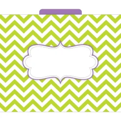 Barker Creek Beautiful Chevron File Folder, 1/3-Cut Tab, Letter Size, Assorted, 12/Pack (2010) Online