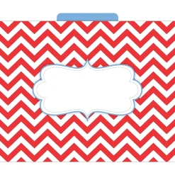 Barker Creek Beautiful Chevron File Folder, 1/3-Cut Tab, Letter Size, Assorted, 12/Pack (2010) Online