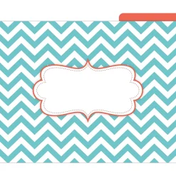 Barker Creek Beautiful Chevron File Folder, 1/3-Cut Tab, Letter Size, Assorted, 12/Pack (2010) Online