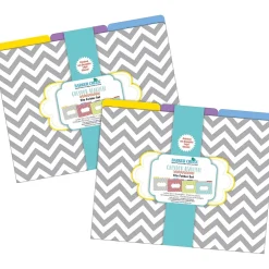 Barker Creek Beautiful Chevron File Folder, 1/3-Cut Tab, Letter Size, Assorted, 24/Set (4394) Best