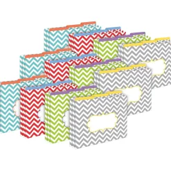 Barker Creek Beautiful Chevron File Folder, 1/3-Cut Tab, Letter Size, Assorted, 36/Set (4395) Outlet