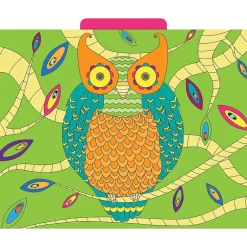 Barker Creek Bohemian Animals File Folder, 1/3-Cut Tab, Letter Size, Assorted, 12/Pack (2012) Discount
