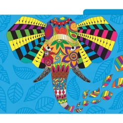Barker Creek Bohemian Animals File Folder, 1/3-Cut Tab, Letter Size, Assorted, 12/Pack (2012) Discount