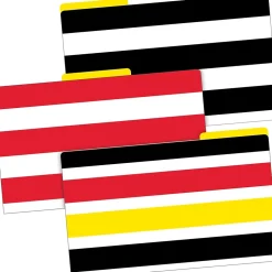 Barker Creek Buffalo Plaid & Wide Stripes Legal-Size File Folders, Multi-Design Set, 18/Set (BC3908) Discount