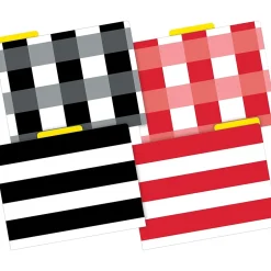 Barker Creek Buffalo Plaid & Wide Stripes File Folder, 1/3-Cut Tab, Letter Size, Assorted, 36/Set (4397) Discount
