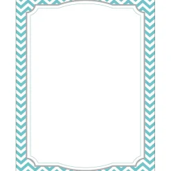 Clearance Chevron & Dots Computer Paper, 8.5" x 11", 50 sheets EA of four designs, 200 sheets/Set Classroom Paper