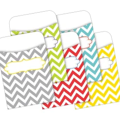 Barker Creek Chevron Beautiful File Folders, 1/3-Cut Tab, Letter Size, Assorted, 42/Set (4415) Discount