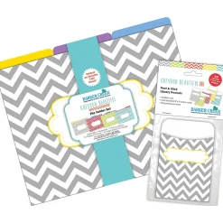 Barker Creek Chevron Beautiful File Folders, 1/3-Cut Tab, Letter Size, Assorted, 42/Set (4415) Discount