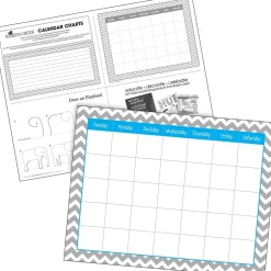 Barker Creek Chevron Nautical Office/Classroom Set, 109 Pieces/Set (BC6004) Clearance