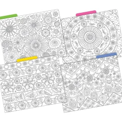 Barker Creek Color Me! File Folder Set, 1/3-Cut Tab, Letter Size, 24/Set (4134)