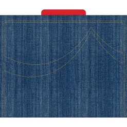 Barker Creek Denim Letter-Size File Folders, 24/Set (BC3942) Outlet
