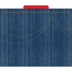 Barker Creek Denim Letter-Size File Folders, 36/Set (BC3915) Sale