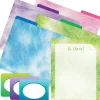 Barker Creek File Folder Set, 1/3-Cut Tab, Letter Size, Tie-Dye & Ombré, 107/Set (133) Outlet