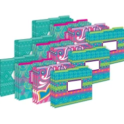 Barker Creek File Folder Set, 1/3-Cut Tab, Letter Size, Bohemian, 36/Set (4375) Hot