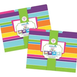 Barker Creek File Folder Set, 1/3-Cut Tab, Letter Size, Multicolored, 24/Set (4376) Clearance