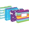 Barker Creek File Folder Set, 1/3-Cut Tab, Letter Size, Multicolored, 12/Pack (2003) New