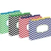 Barker Creek File Folder Set, 1/3-Cut Tab, Letter Size, Nautical Chevron, 12/Pack (2007)