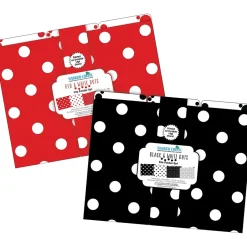 Barker Creek File Folder Set, 1/3-Cut Tab, Letter Size, Dots, 24/Set (4424) Hot