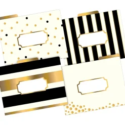 Barker Creek File Folder Set, 1/3-Cut Tab, Letter Size, Gold, 24/Set (4372) Discount