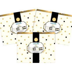 Barker Creek File Folder Set, 1/3-Cut Tab, Letter Size, Gold, 36/Set (4373) Clearance