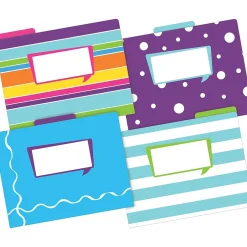 Barker Creek File Folder Set, 1/3-Cut Tab, Letter Size, Multicolored, 36/Set (4377) New