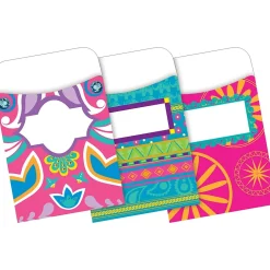 Barker Creek Folder & Pocket Set, 1/3-Cut Tab, Letter Size, Bohemian, 42/Set (4410) New