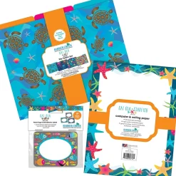 Barker Creek Get Organized File Folder Set, 1/3-Cut Tab, Letter Size, Kai Ola Starfish, 107/Set (149) Sale